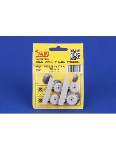 [NO_DESC] Heinkel He 177 A Wheels for Revell, 1/72 - CMK 129-7533