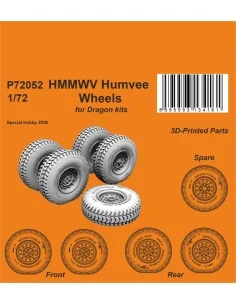 HMMWV Humvee Wheels for Dragon, 1/72 - CMK 129-P72052
