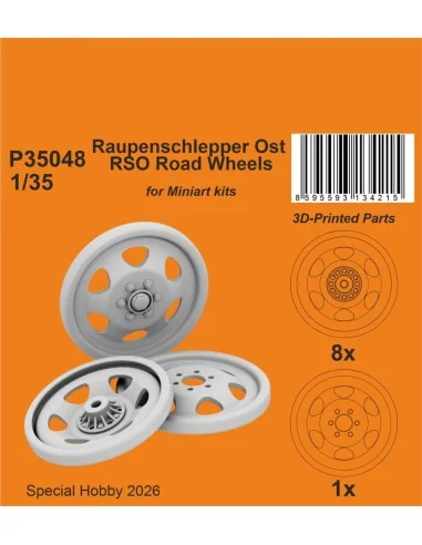 Raupenschlepper Ost RSO Road Wheels for Miniart, 1/35 - CMK 129-P35048