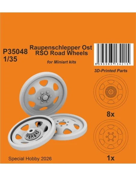 Raupenschlepper Ost RSO Road Wheels for Miniart, 1/35 - CMK 129-P35048