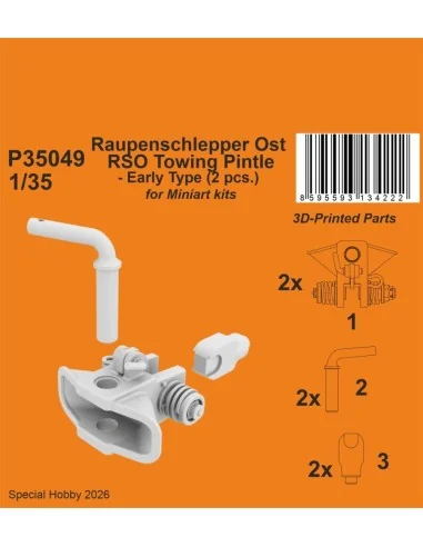 [NO_DESC] Raupenschlepper Ost RSO Towing Pintle - Early Type (2 pcs...