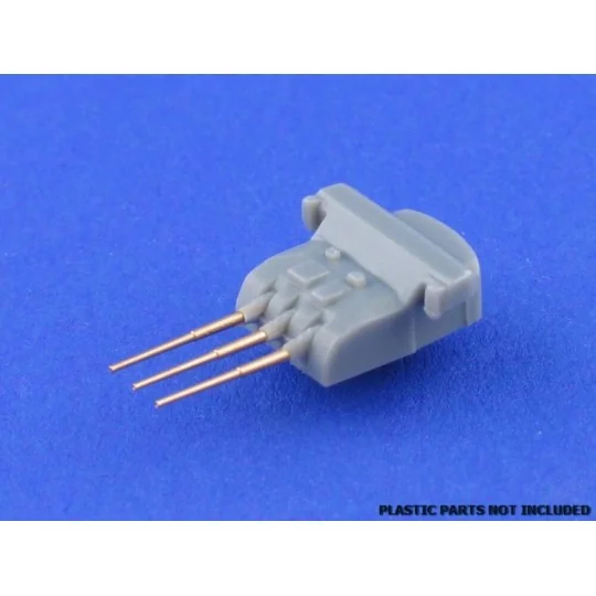 Set of 12 pcs 155 mm barrels for ships Yamato,Musashi - Aber Models...