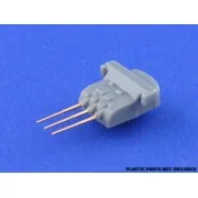 Set of 12 pcs 155 mm barrels for ships Yamato,Musashi - Aber Models...