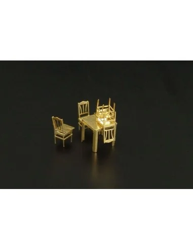[NO_DESC] Table and chairs, 1/144 - Brengun BRL144028