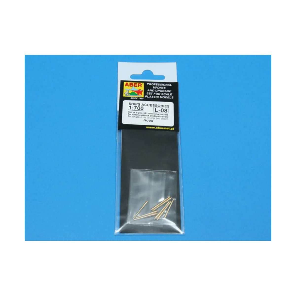 Set of 8 pcs 381mm long barrels for turrets without antiblast cover...