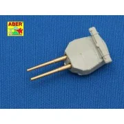 Set of 8 pcs 381mm long barrels for turrets without antiblast cover...