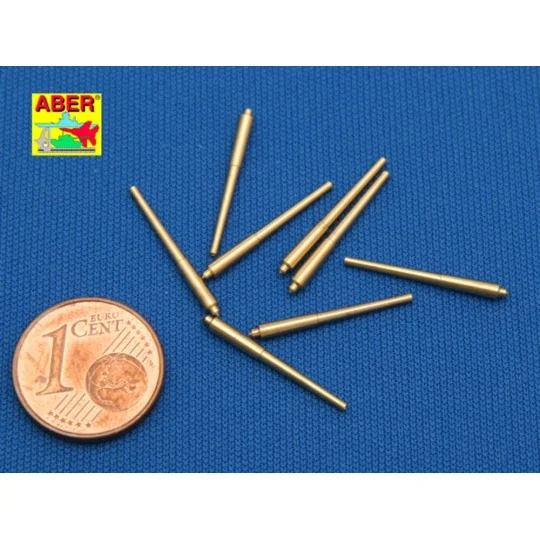 Set of 8 pcs 381mm long barrels for turrets without antiblast cover...