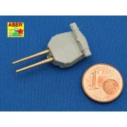 Set of 8 pcs 381mm long barrels for turrets without antiblast cover...