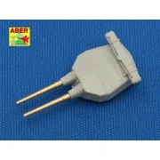 Set of 8 pcs 381mm short barrels for turrets with antiblast covers ...