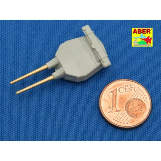 Set of 8 pcs 381mm short barrels for turrets with antiblast covers ...