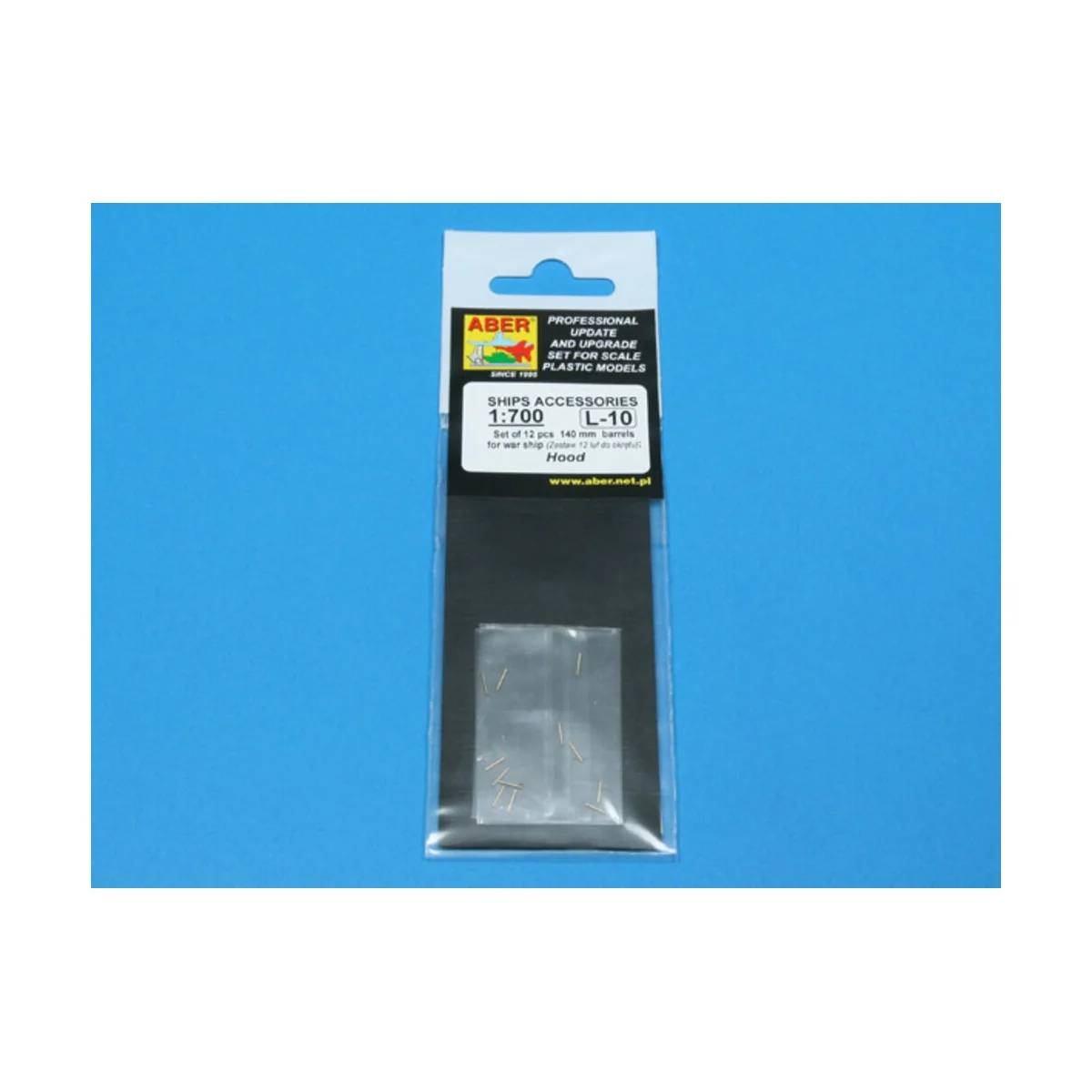 12 pcs 140 mm barrels for Hood, 1/700 - Aber Models RE-700 L10