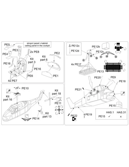Westland Wessex HAS 1-31A (Mark I models), 1/144 - Brengun BRL144107