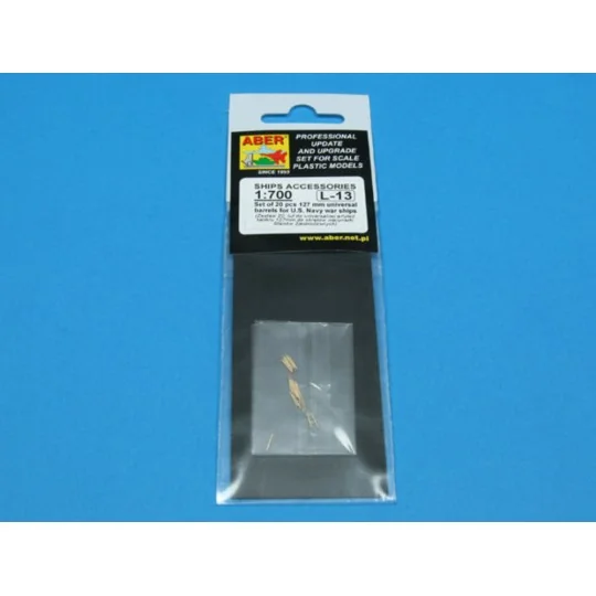 20 pcs 127 mm universal barrels for US Navy ships, 1/700 - Aber Mod...