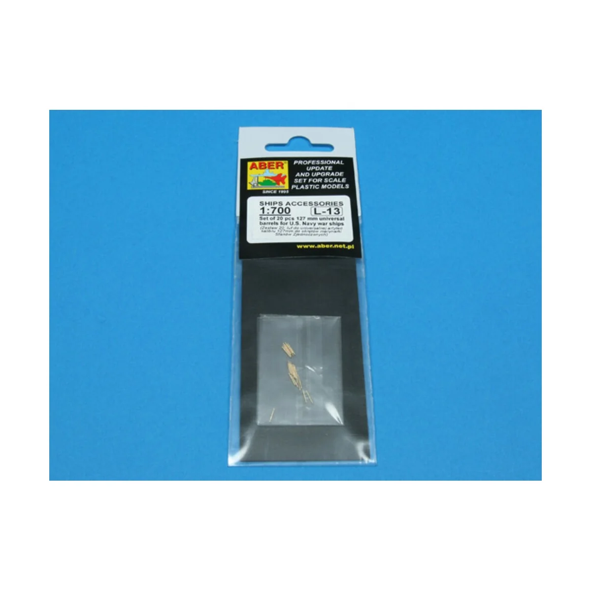 20 pcs 127 mm universal barrels for US Navy ships, 1/700 - Aber Mod...
