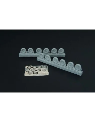 [NO_DESC] F4U Corsair - F6F Hellcat wheels (five types), 1/144 - Br...