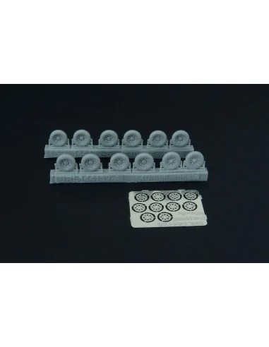 F4U Corsair - F6F Hellcat wheels (five types), 1/144 - Brengun BRL1...