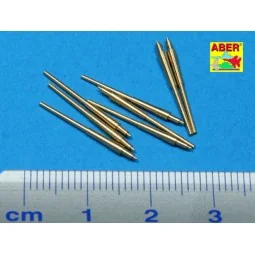 8 pcs 380 mm barrels for Bismarck, 1/700 - Aber Models RE-700 L14