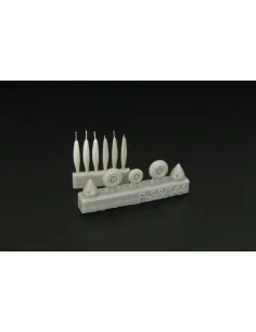 [NO_DESC] P-38 Wheels -proppelers (Fujimi kit), 1/144 - Brengun BRL... 2