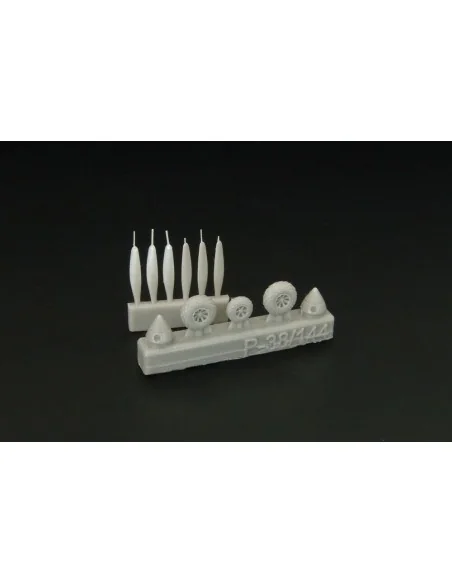 [NO_DESC] P-38 Wheels -proppelers (Fujimi kit), 1/144 - Brengun BRL...