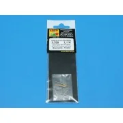 8 pcs 380 mm barrels for Bismarck, 1/700 - Aber Models RE-700 L14 8 pcs 380 mm barrels for Bismarck, 1/700 - Aber Models RE-700 L14