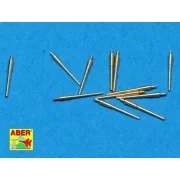 12 pcs 150 mm barrels for Bismarck - Aber Models RE-700 L15