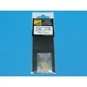 9 pcs 406 mm barrels for Nelson, Rodney, 1/700 - Aber Models RE-700...
