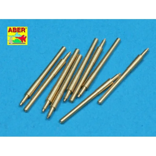 9 pcs 406 mm barrels for Nelson, Rodney, 1/700 - Aber Models RE-700...