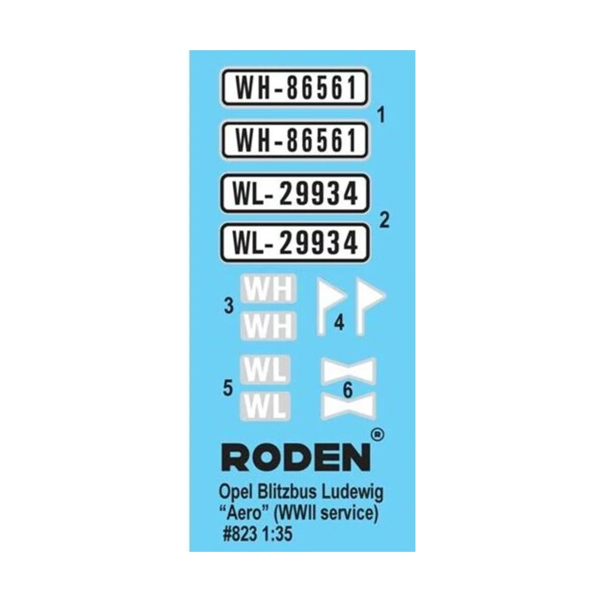 Opel Blitzbus Ludewig & Aero, 1/35 - Roden 823 Opel Blitzbus Ludewig & Aero, 1/35 - Roden 823