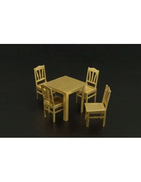 [NO_DESC] Table and chairs, 1/72 - Brengun BRL72013
