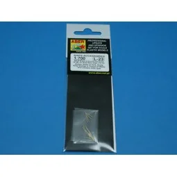 16 pcs 133mm barrels for King George V, 1/700 - Aber Models RE-700 L23