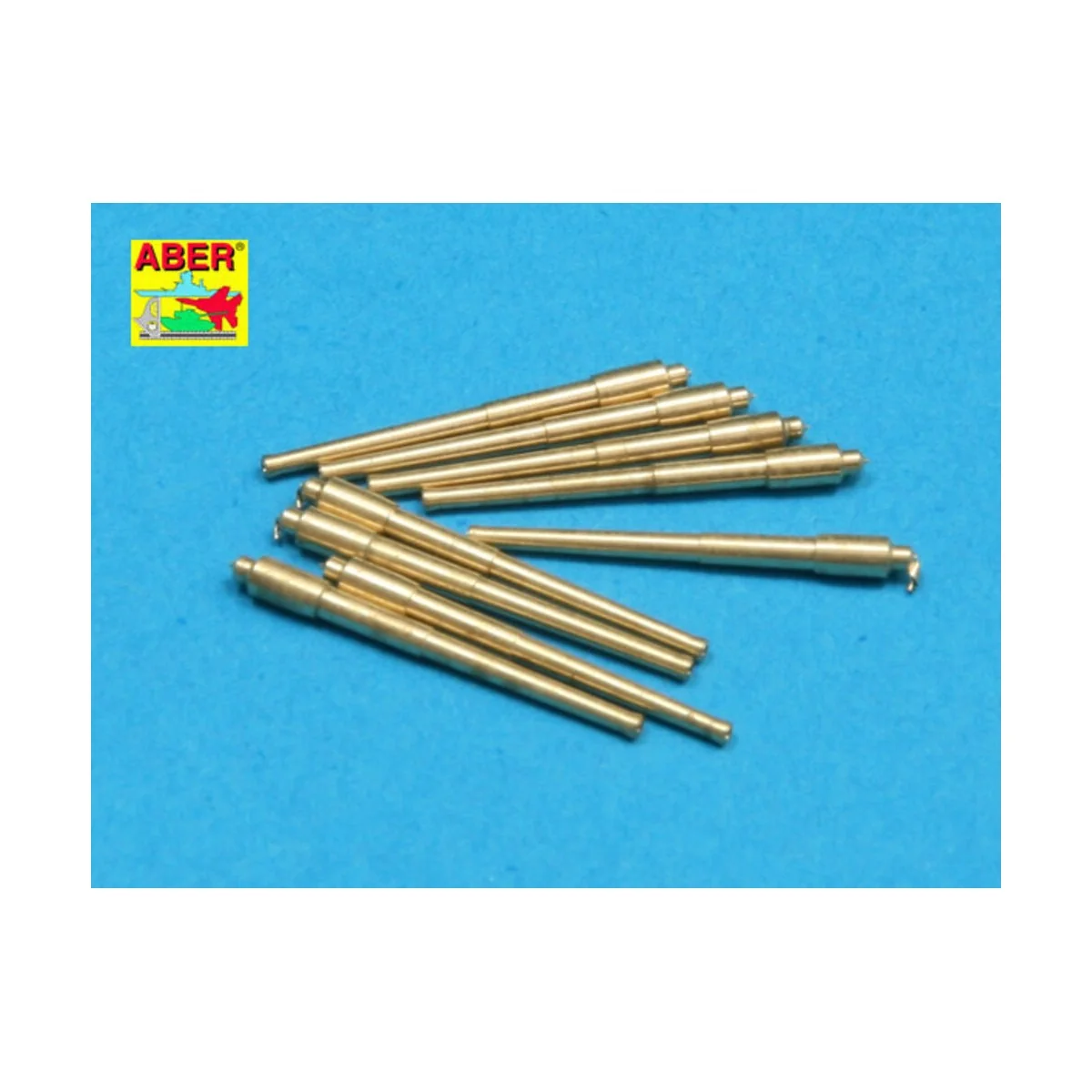 Set of 9 pcs 406 mm barrels for Missouri, 1/700 - Aber Models RE-70...