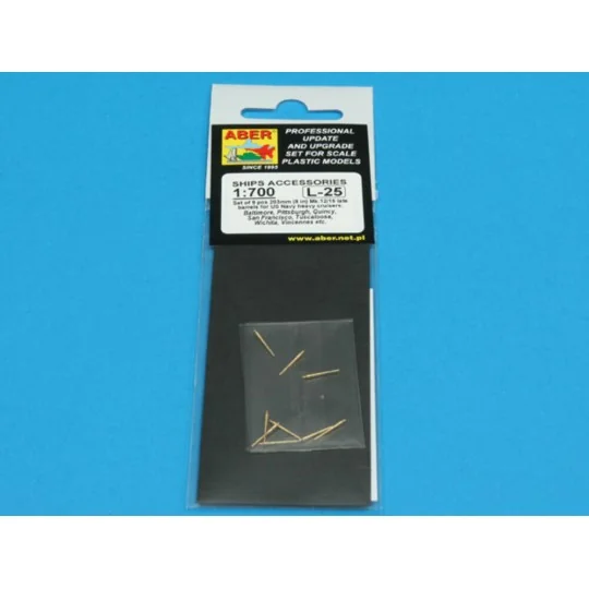 Set of 9 pcs 203 mm barrels for San Francisco type - Aber Models RE...