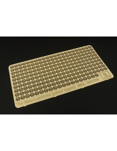 Tie down points (star type) US aircraft carrier, 1/72 - Brengun BRL...