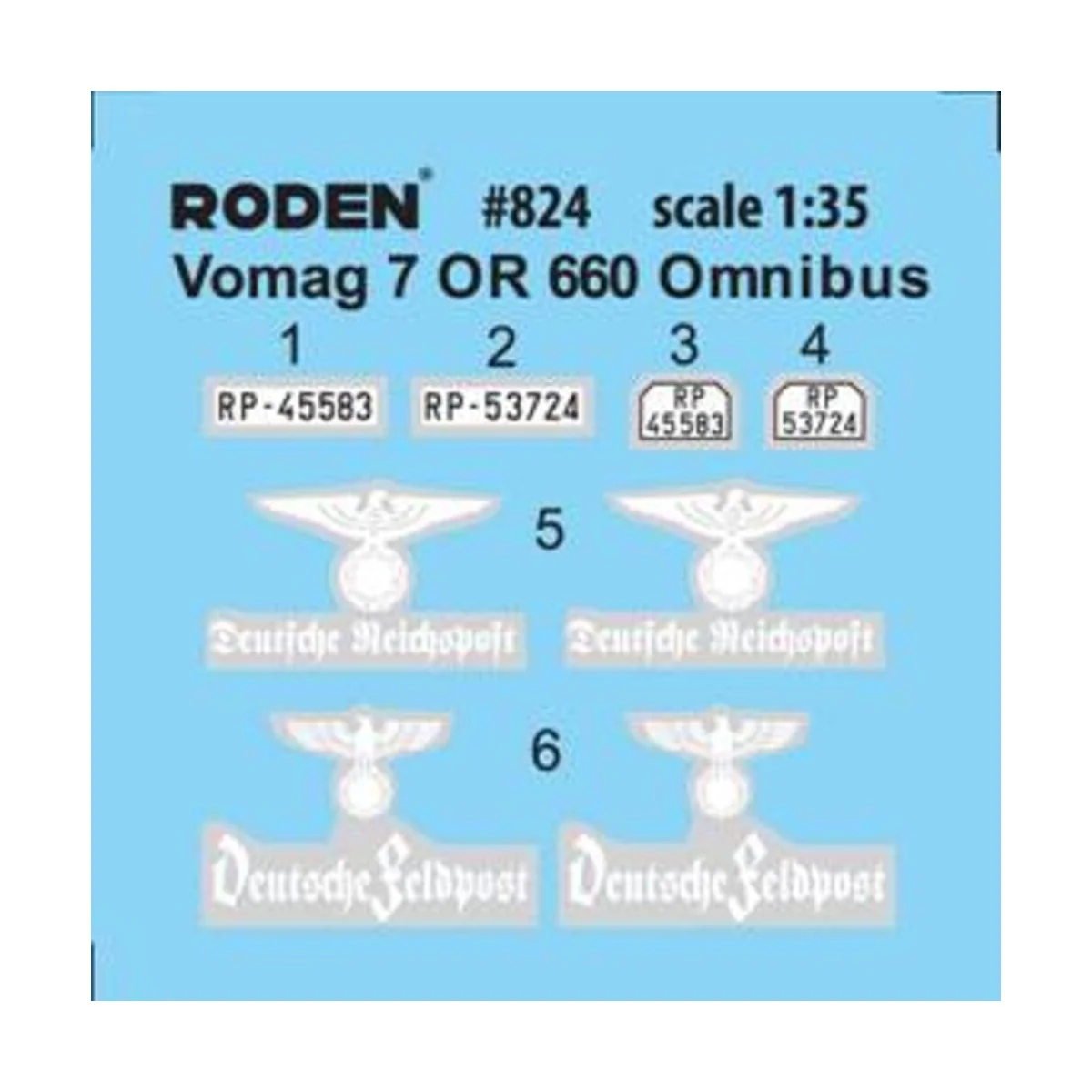 Vomag 7 OR 660 Omnibus, 1/35 - Roden 824