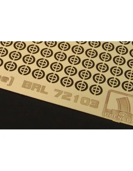 Tie down points (cross type) US aircraft carrier, 1/72 - Brengun BR...