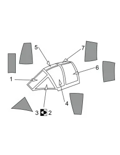MXY-7 Ohka model 22 Canopy mask (Brengun kit), 1/72 - Brengun BRL72165
