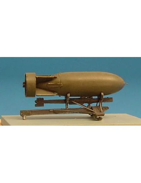 Bomb rack for Spitfire - british 500lb bomb, 1/48 - Brengun BRL48004