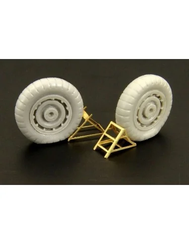 Luftwaffe wheel chocks (two types), 1/48 - Brengun BRL48024