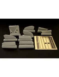 F2A Buffalo controls and flaps, 1/48 - Brengun BRL48026