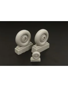Wellington wheel set for (TRUMPETER), 1/48 - Brengun BRL48043 2