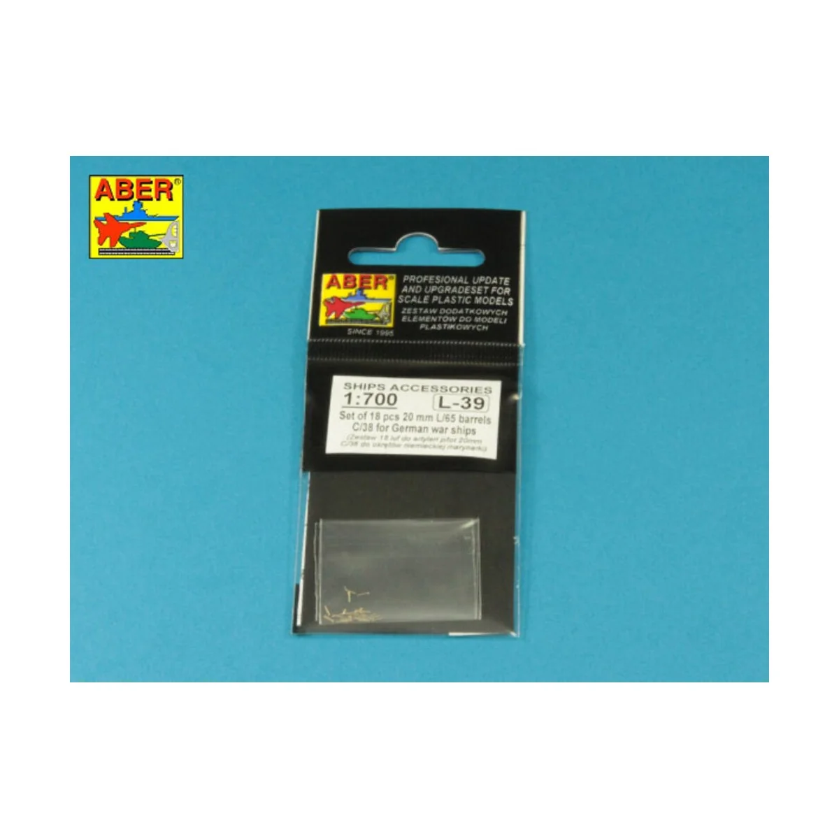 Set of 18 pcs 20 mm L/65 C/38 gun barrels for German war ships - Ab...