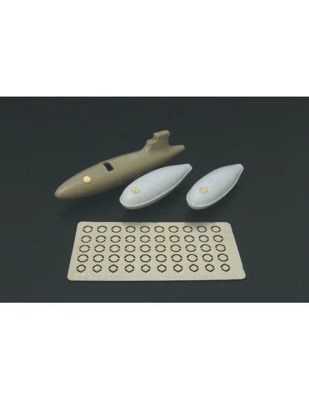 U S drop tanks caps, 1/48 - Brengun BRL48070