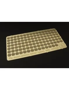 Tie down points (star type) US aircraft carrier, 1/48 - Brengun BRL... 2