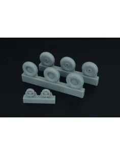 Spitfire 3 spoke wheels set (3 types of tires), 1/48 - Brengun BRL4...