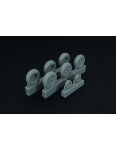 Spitfire 3 spoke wheels set (3 types of tires), 1/48 - Brengun BRL4...