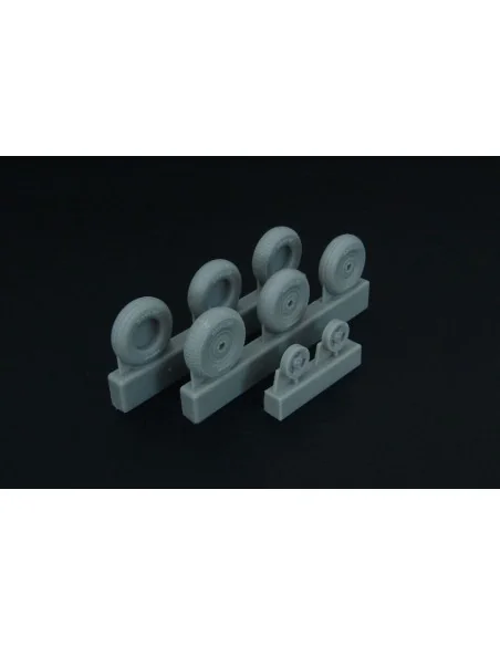 Spitfire 3 spoke wheels set (3 types of tires), 1/48 - Brengun BRL4...