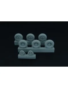 Spitfire 4 spoke wheels set (3 types of tires), 1/48 - Brengun BRL4...