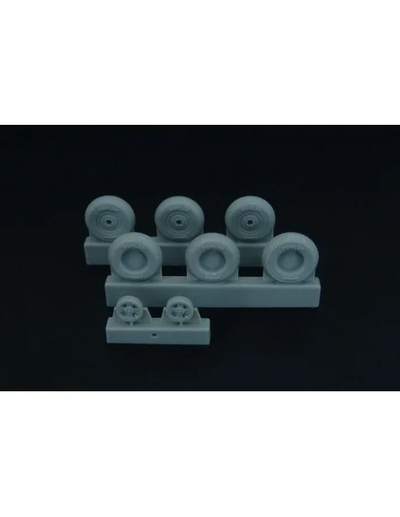 [NO_DESC] Spitfire 4 spoke wheels set (3 types of tires), 1/48 - Br...
