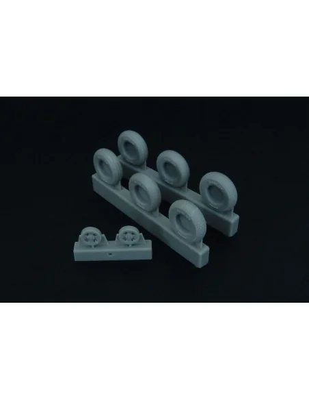 Spitfire 4 spoke wheels set (3 types of tires), 1/48 - Brengun BRL4...