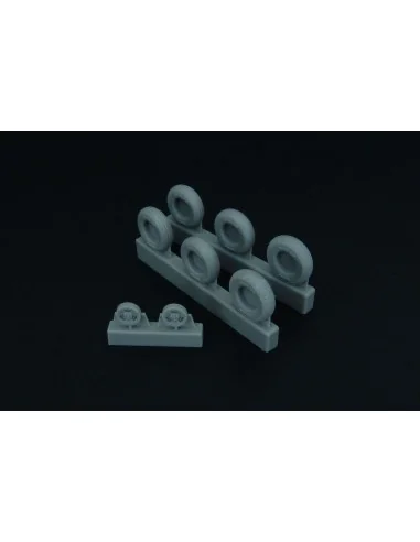 Spitfire 4 spoke wheels set (3 types of tires), 1/48 - Brengun BRL4...